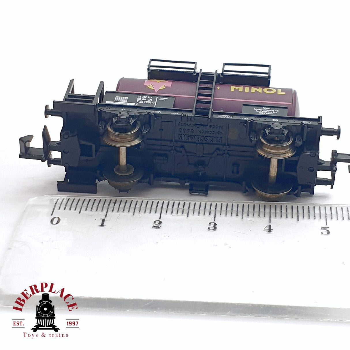 ♻️ 2da mano - Fleischmann 8406 vagón cisterna Minol DR N escala 1:160