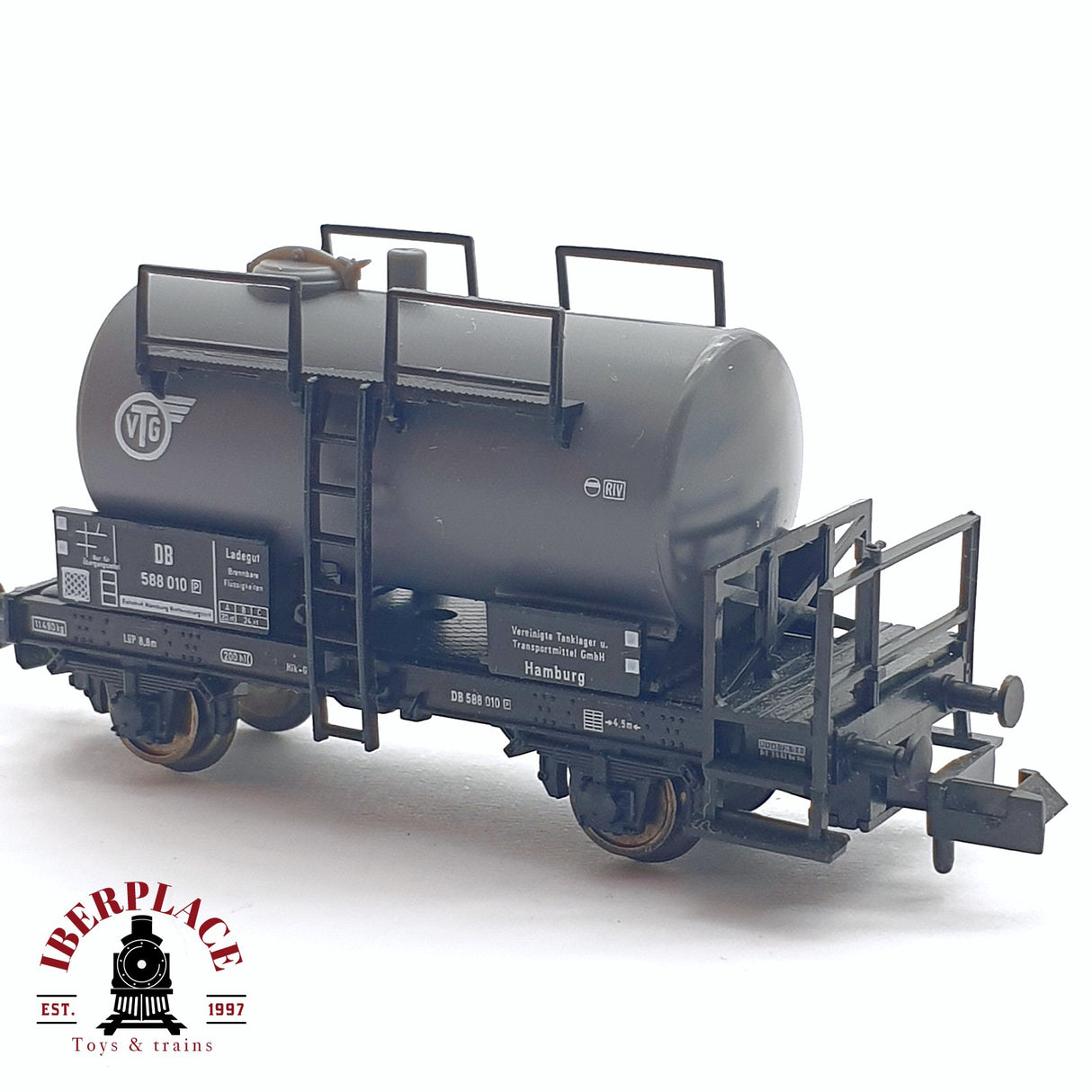 ♻️ 2da mano - Fleischmann 8407 vagón cisterna VTG DB 588 010 N escala 1:160