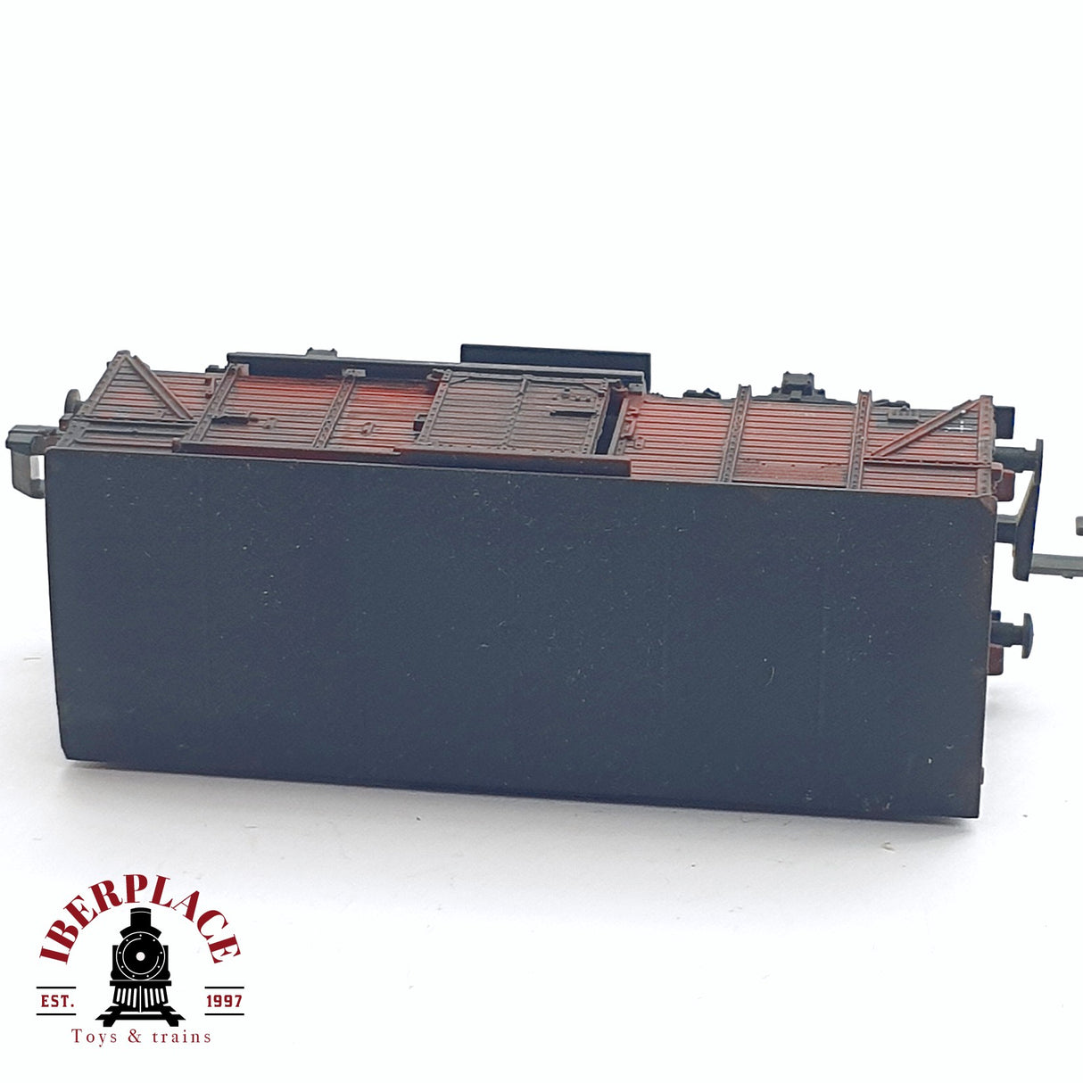 ♻️ 2da mano - Fleischmann vagón mercancia de puerta corrediza envejecido DR N escala 1:160