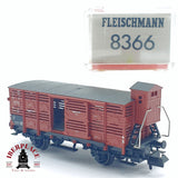 ♻️ 2da mano - Fleischmann 8366 vagón transporte de animales DR N escala 1:160