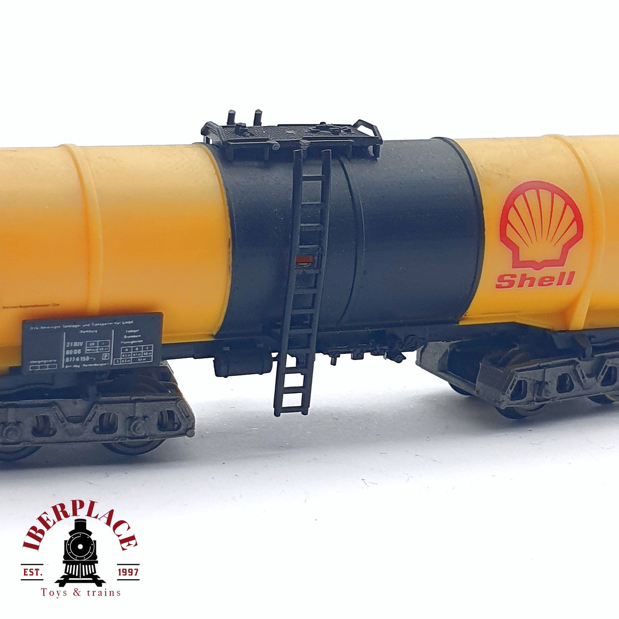 ♻️ 2da mano - Fleischmann 8481K vagón cisterna Shell DB N escala 1:160