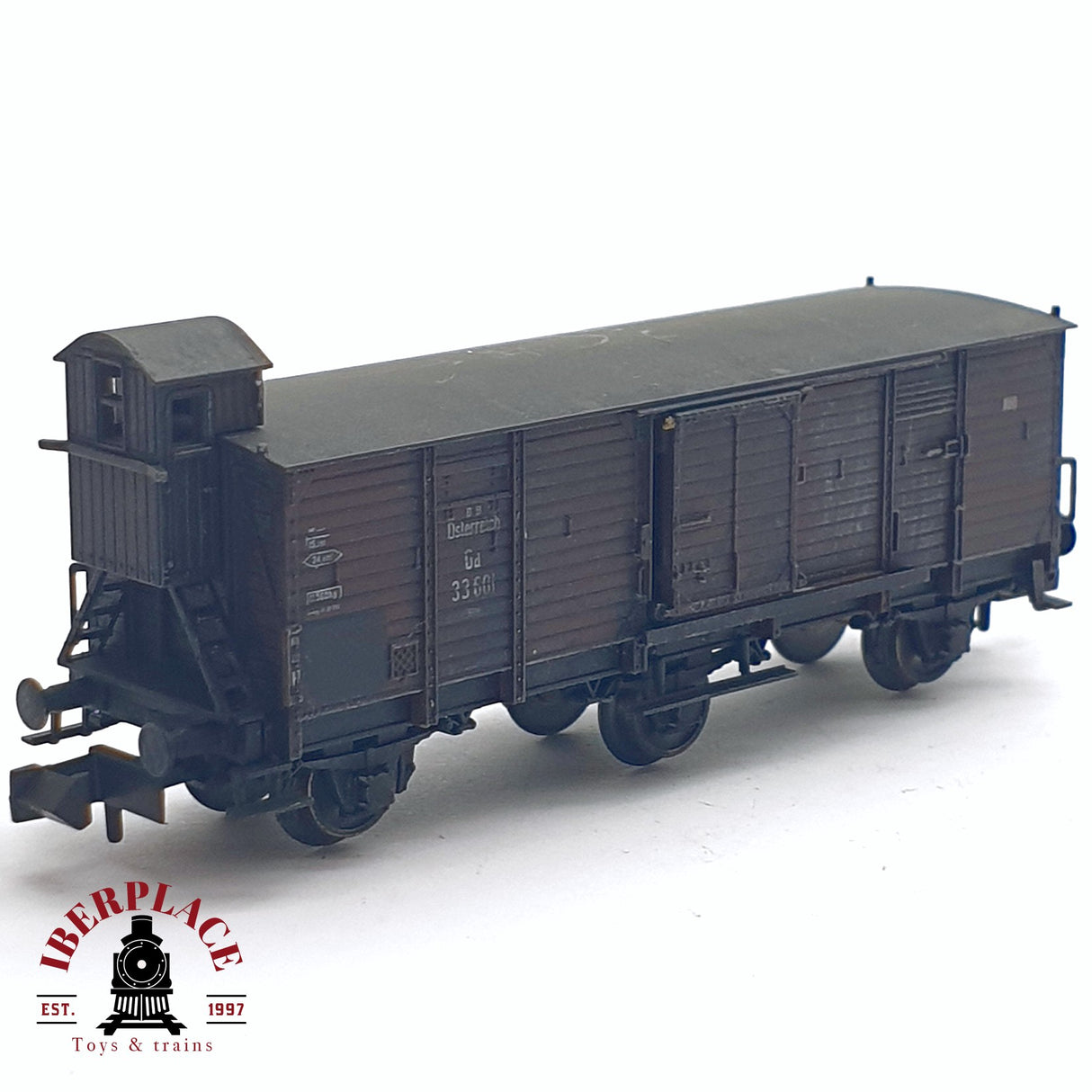 ♻️ 2da mano - Fleischmann 93 8380 A K vagón cerrado ÖBB N escala 1:160