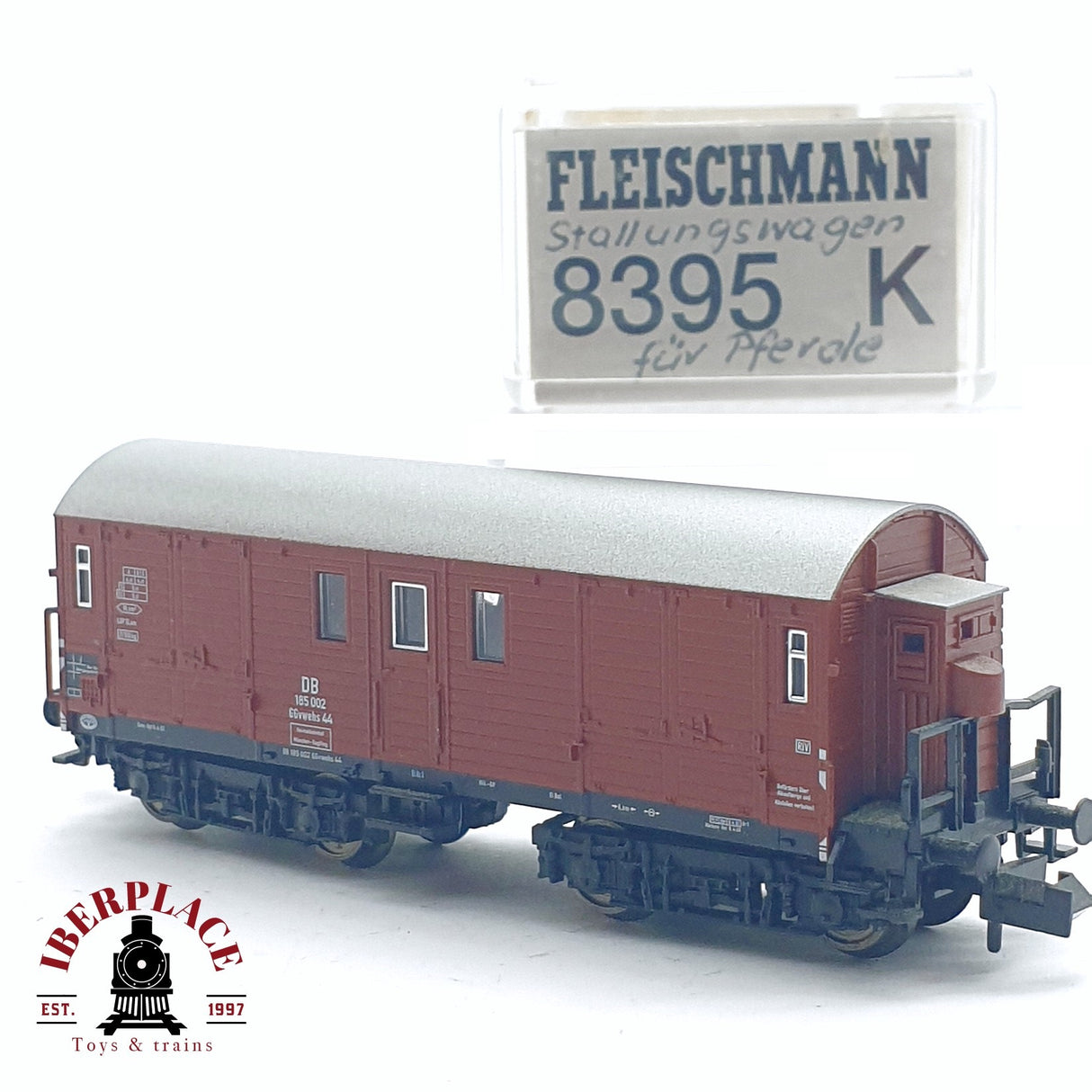 ♻️ 2da mano - Fleischmann 8395K vagón establo DB 185 002 N escala 1:160