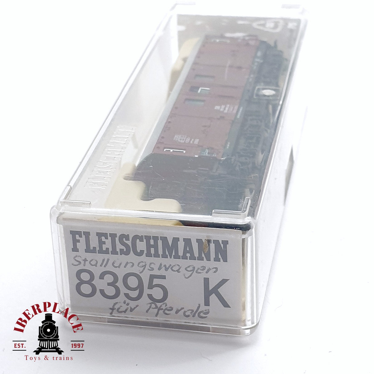 ♻️ 2da mano - Fleischmann 8395K vagón establo DB 185 002 N escala 1:160