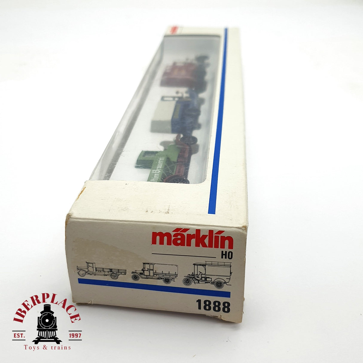 ♻️ 2 mano - Märklin 1888 Set de coches Maggi continental H0 escala 1:87 A107