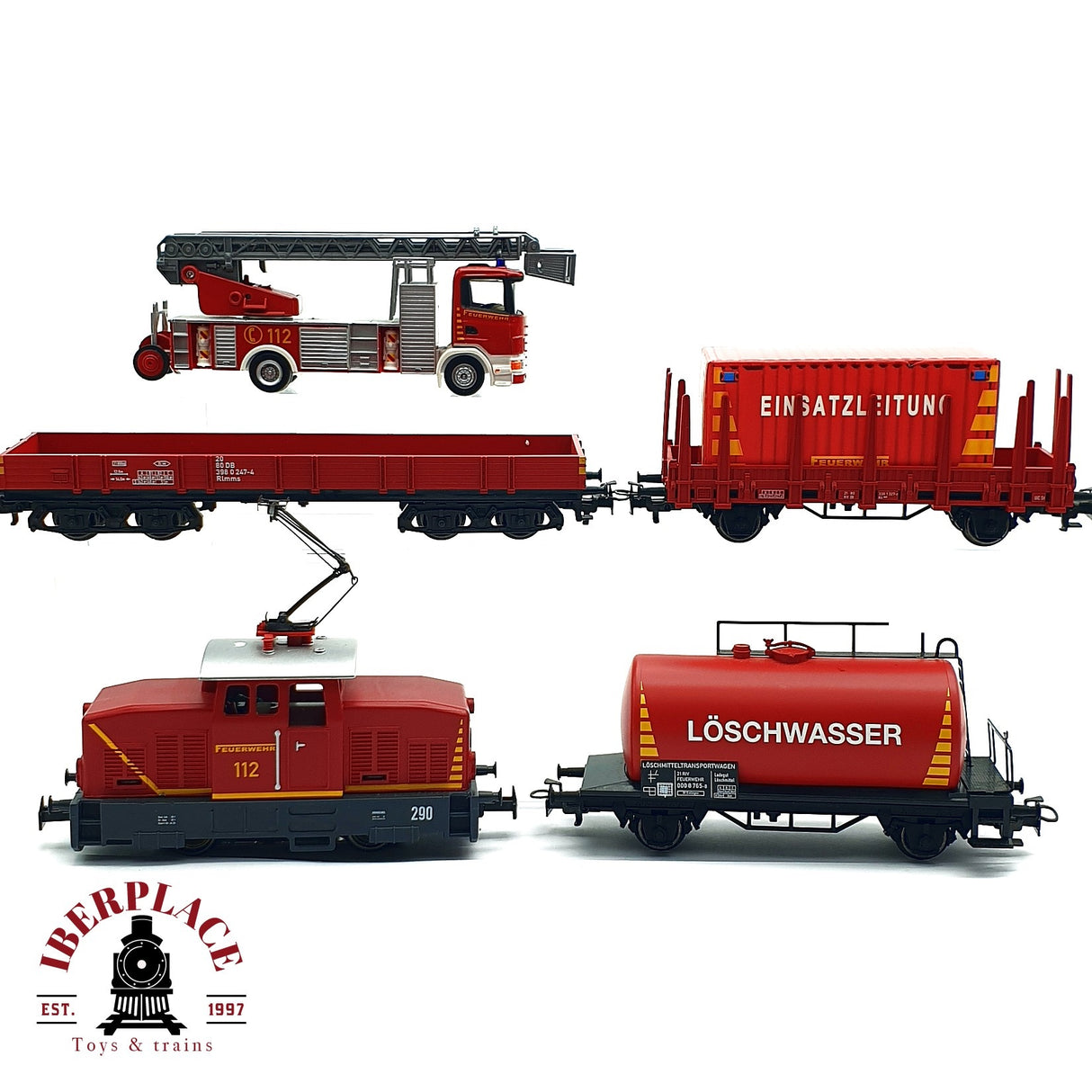 ♻️ 2da mano - Märklin Start Up Locomotora Digital mfx + vagones Bomberos H0 escala 1:87 A11