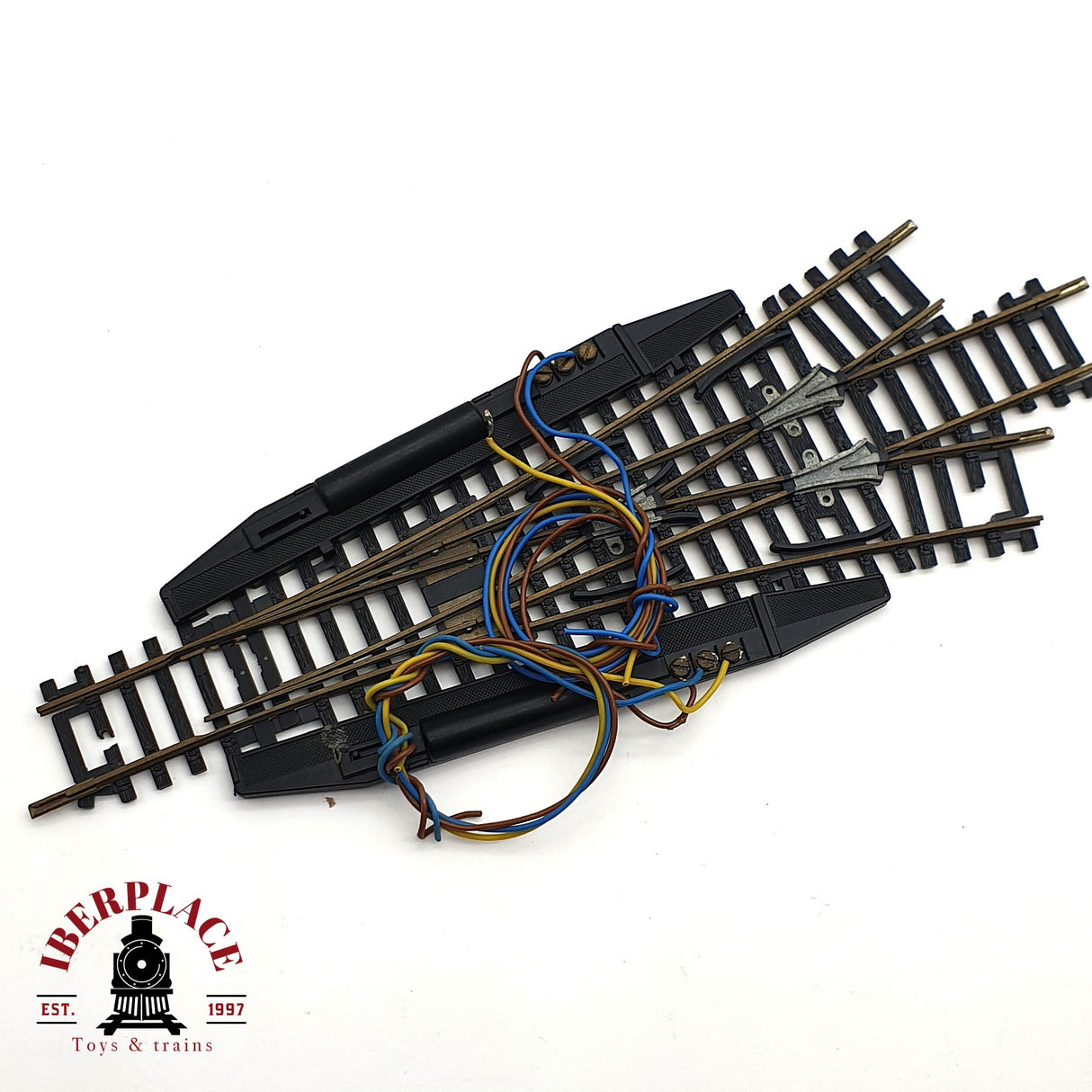 ♻️ 2da mano - Roco 4500/4501 desvío eléctrico de 3 carriles H0 escala 1:87 E15
