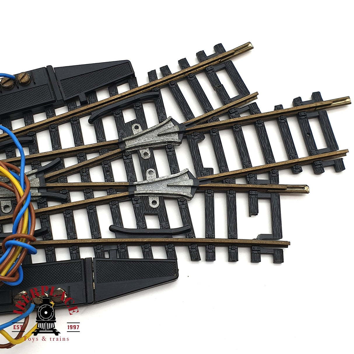 ♻️ 2da mano - Roco 4500/4501 desvío eléctrico de 3 carriles H0 escala 1:87 E15