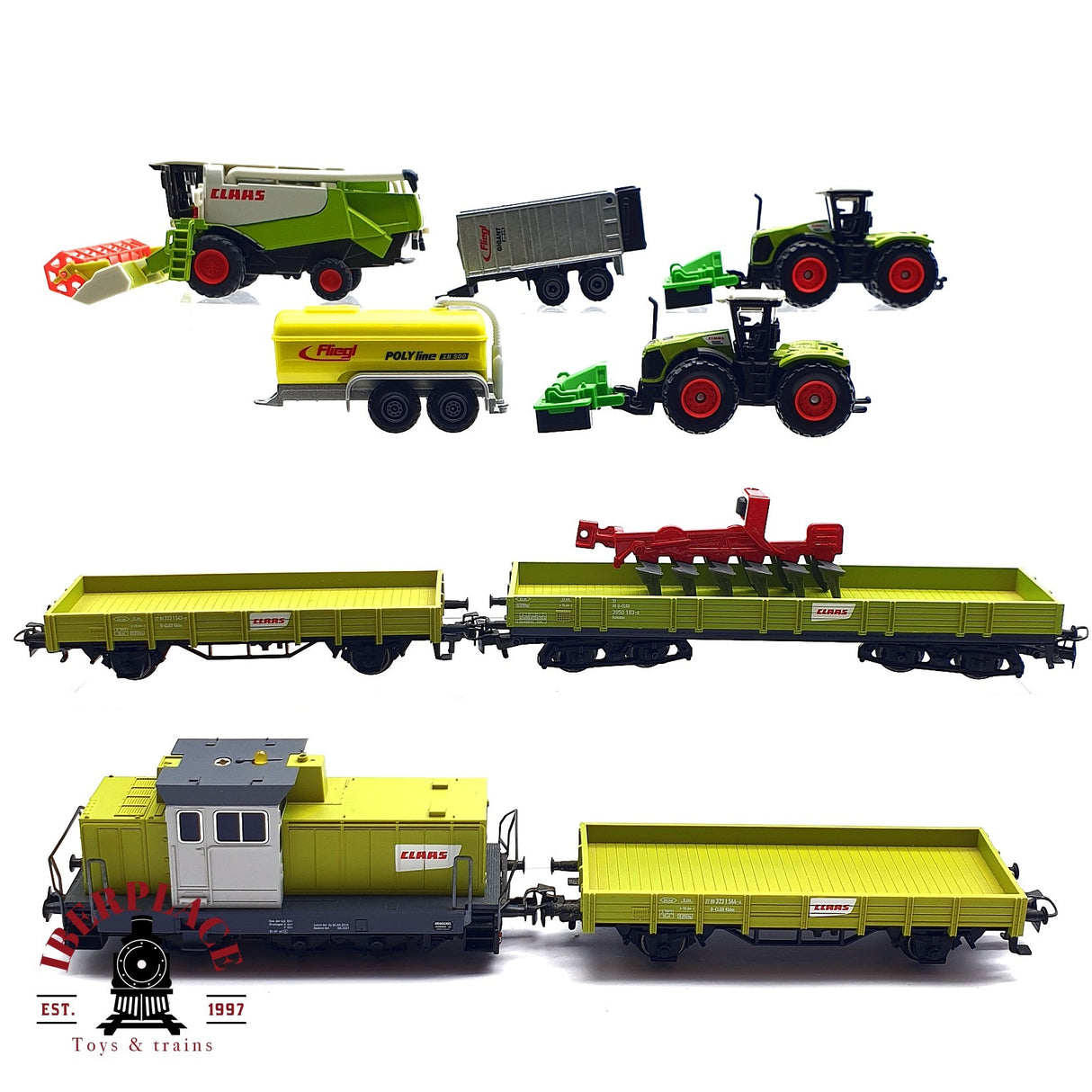 ♻️ 2da mano - Märklin Locomotora Digital mfx + vagones Claas Set H0 escala 1:87 A11