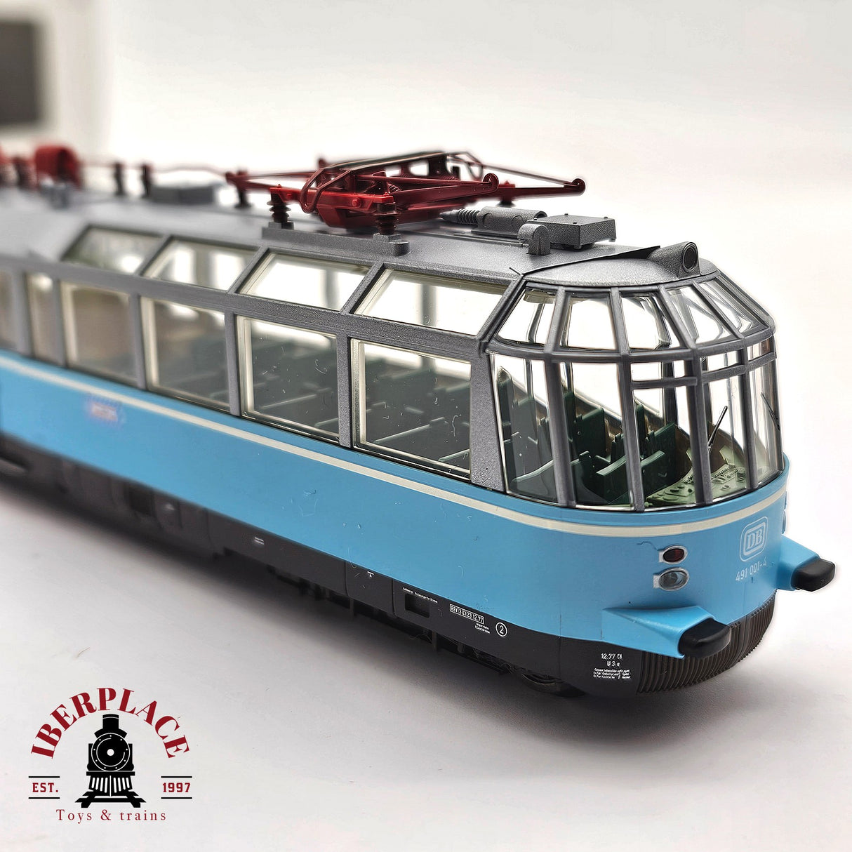♻️ 2da mano - AC Märklin 37580 Locomotora panorámica BR 491 DB Ep IV H0 escala 1:87 A16