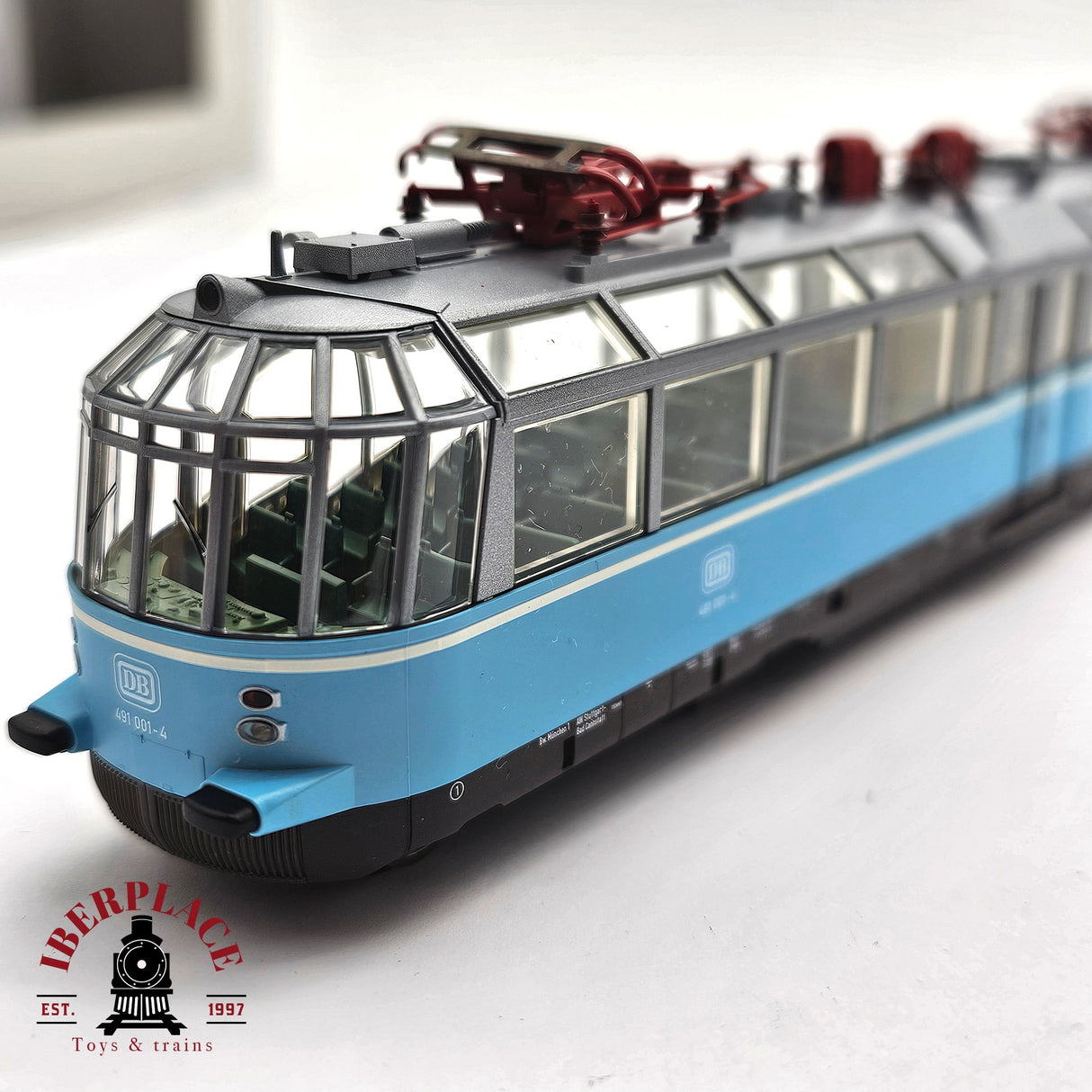 ♻️ 2da mano - AC Märklin 37580 Locomotora panorámica BR 491 DB Ep IV H0 escala 1:87 A16