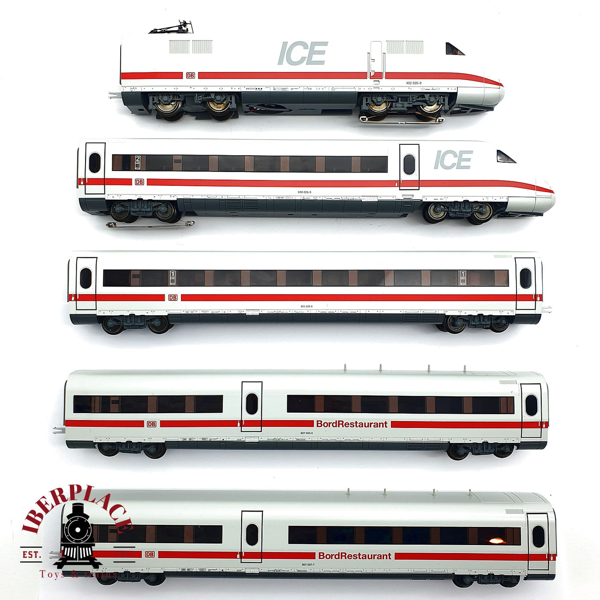 ♻️ 2da mano - Märklin Dig. Locomotora con sonido mfx ICE + Bord Restaurante DB H0 escala 1:87 A11