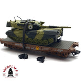 ♻️ 2da mano - Märklin vagón plataforma con carro de combate DB 399 H0 escala 1:87 A11