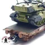 ♻️ 2da mano - Märklin vagón plataforma con carro de combate DB 399 H0 escala 1:87 A11