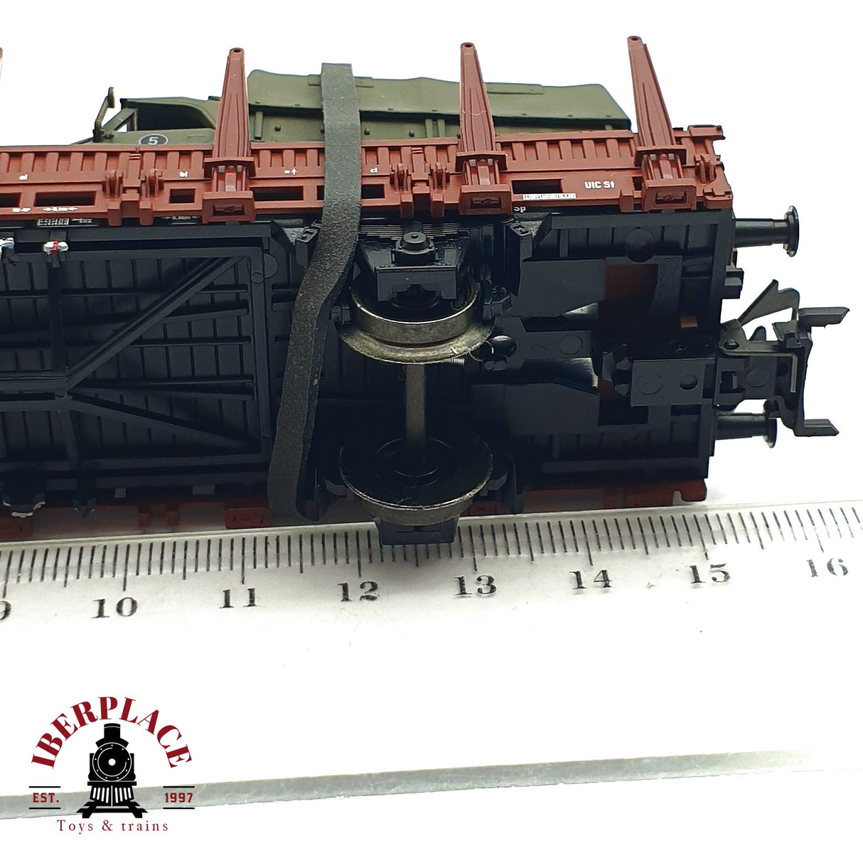 ♻️ 2da mano - Märklin vagón telero con coches militares EUROP DB H0 escala 1:87 A11