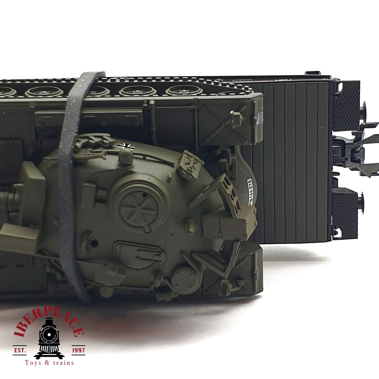 ♻️ 2da mano - Märklin vagón plataforma con panzer IV DB 399 H0 escala 1:87 A11