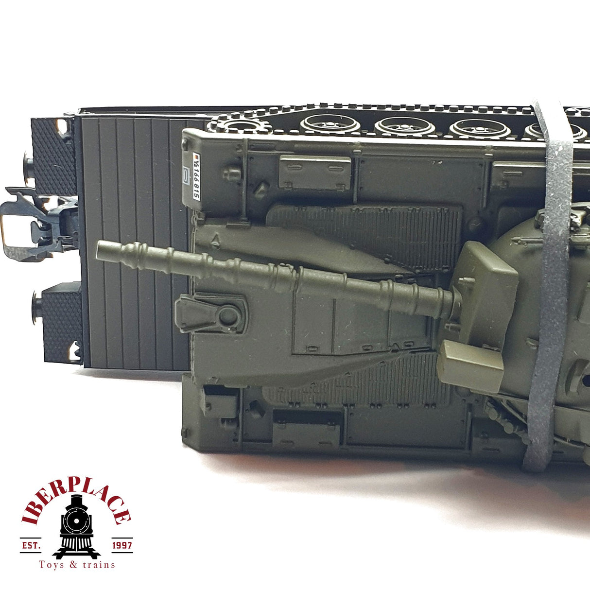 ♻️ 2da mano - Märklin vagón plataforma con panzer IV DB 399 H0 escala 1:87 A11