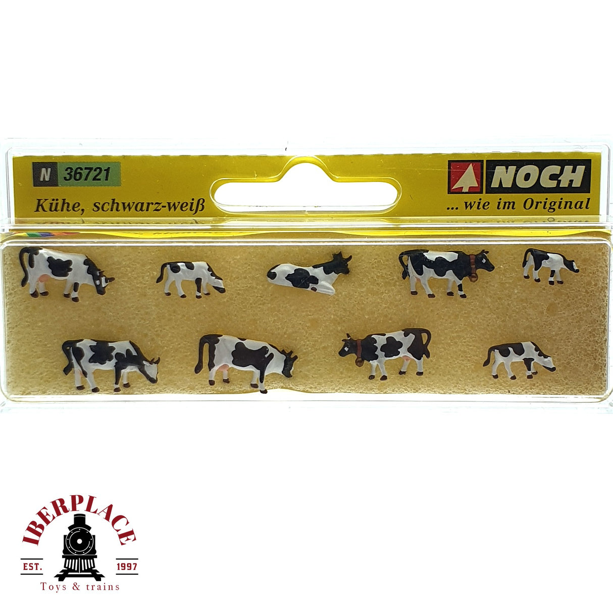 ♻️ 2da mano - Noch 36721 vacas negras con blanco N escala 1:160 E15