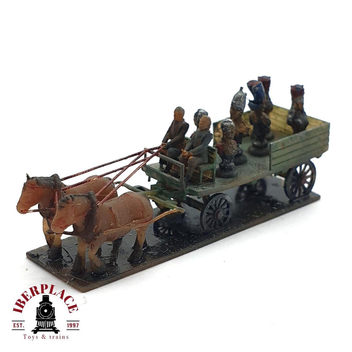 ♻️ 2da mano - Figura carruaje con fichas de ajedrez N escala 1:160 E15