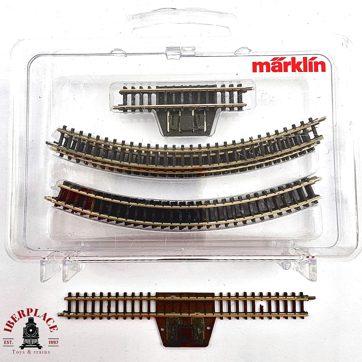♻️ 2da mano -  Märklin 11x vías curvas y vías de conexión Z escala 1:220 E14