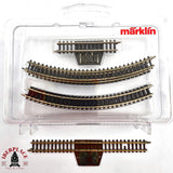 ♻️ 2da mano -  Märklin 11x vías curvas y vías de conexión Z escala 1:220 E14