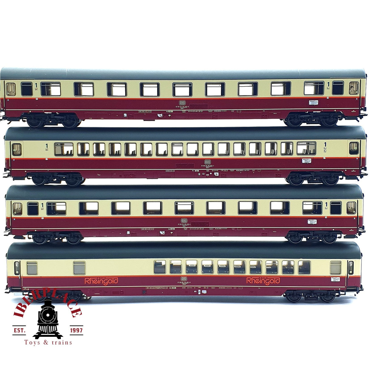♻️ 2da mano - Märklin 43849 vagones pasajeros Rheingold con luces mfx Ep IV H0 escala 1:87 A11