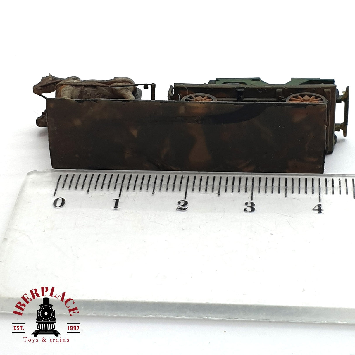 ♻️ 2da mano - Figura carruaje con carga coche militar N escala 1:160 E15