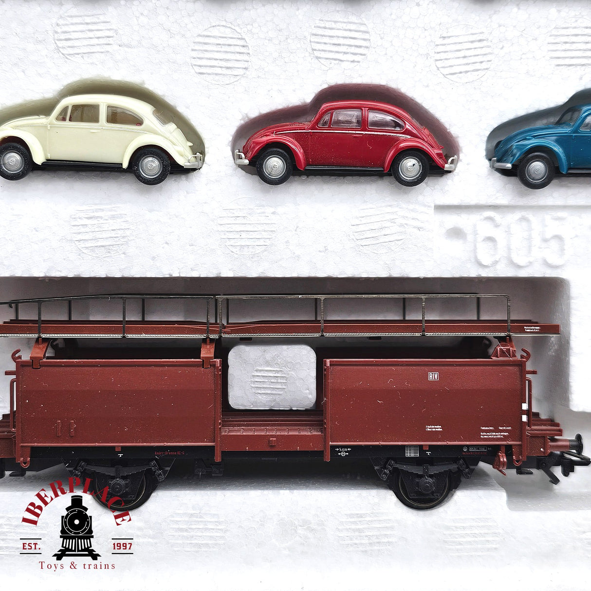 ♻️ 2da mano - AC Märklin 28631 set de tren autotransporte de coches Volkswagen DB H0 escala 1:87 A16