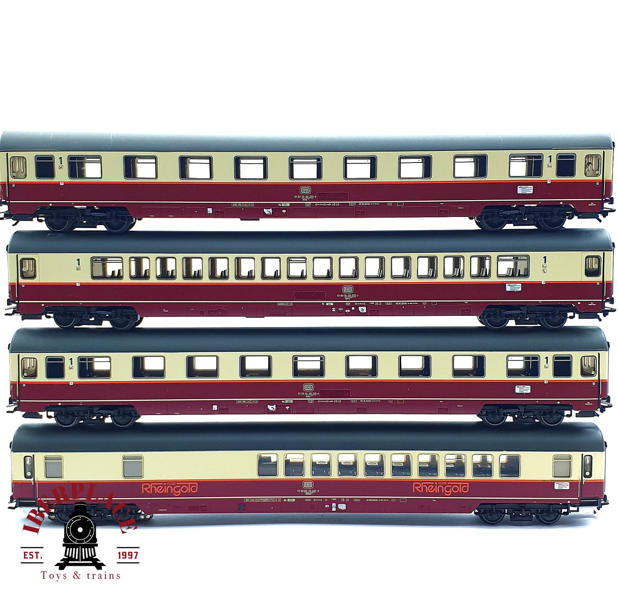 ♻️ 2da mano - Märklin 43849 vagones pasajeros Rheingold con luces mfx Ep IV H0 escala 1:87 A11