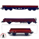 ♻️ 2da mano - Märklin 3x vagones plataforma DB H0 escala 1:87 E14