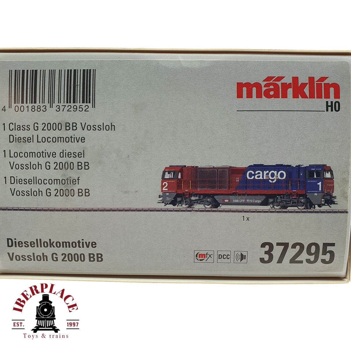 ♻️ 2da mano - Märklin 37295 Digital Locomotora Vossloh G 2000 BB Cargo H0 escala 1:87 A11