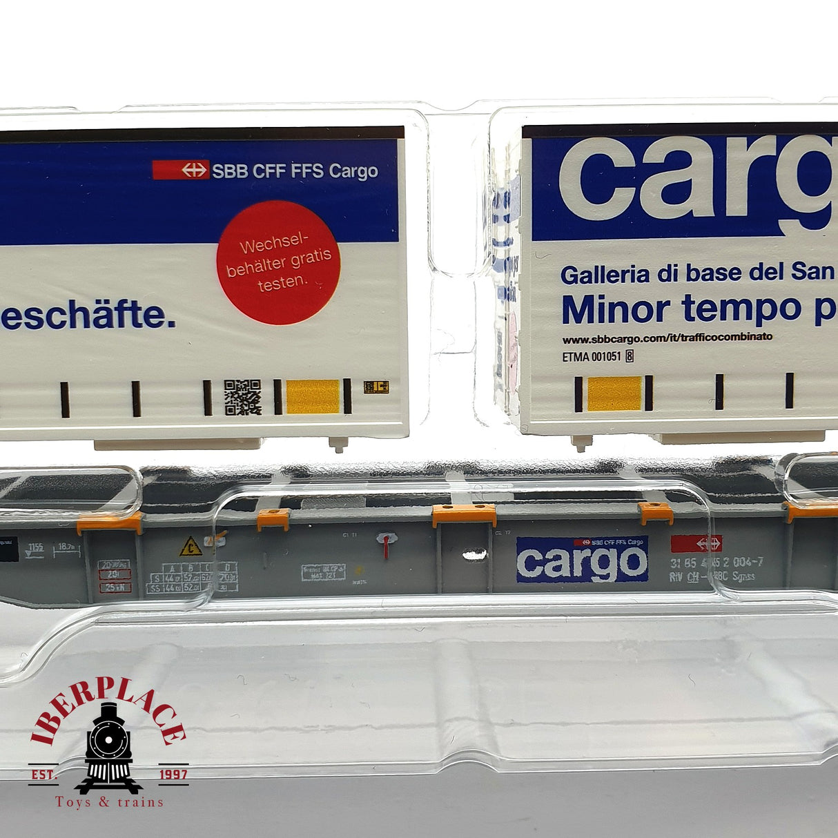 ♻️ 2da mano - Märklin 47463 set vagones contenedor Cargo SBB H0 escala 1:87 A11