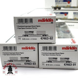 ♻️ 2da mano - Märklin 47463 set vagones contenedor Cargo SBB H0 escala 1:87 A11