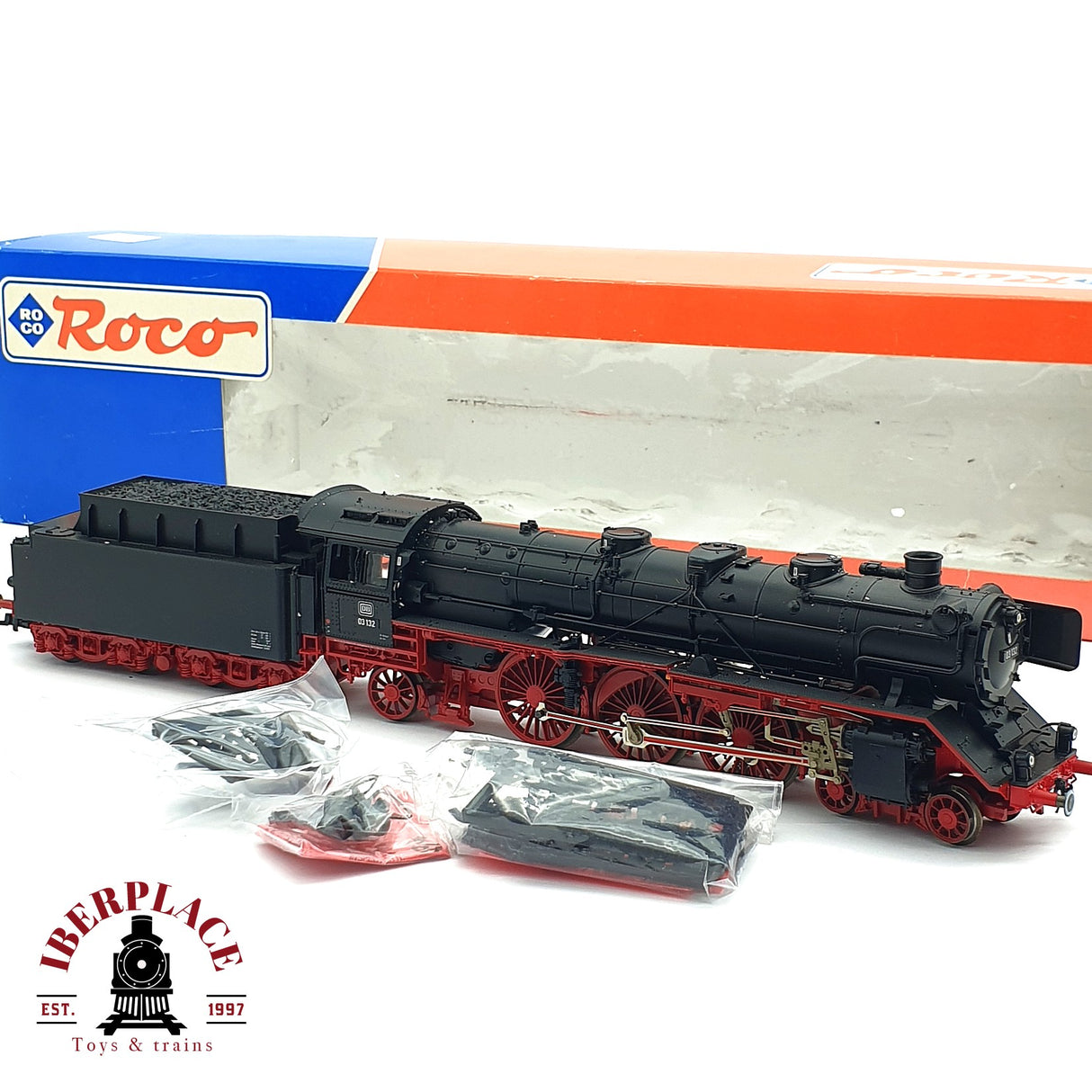 ♻️ 2da mano -  DEFECTUOSO Roco 43340 Locomotora BR 03 DB Restaurar H0 escala 1:87 ADT03