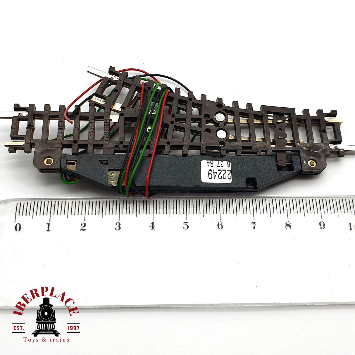 ♻️ 2da mano -  Roco 22249 Desvió eléctrico izquierdo N escala 1:160 AN10 1/7