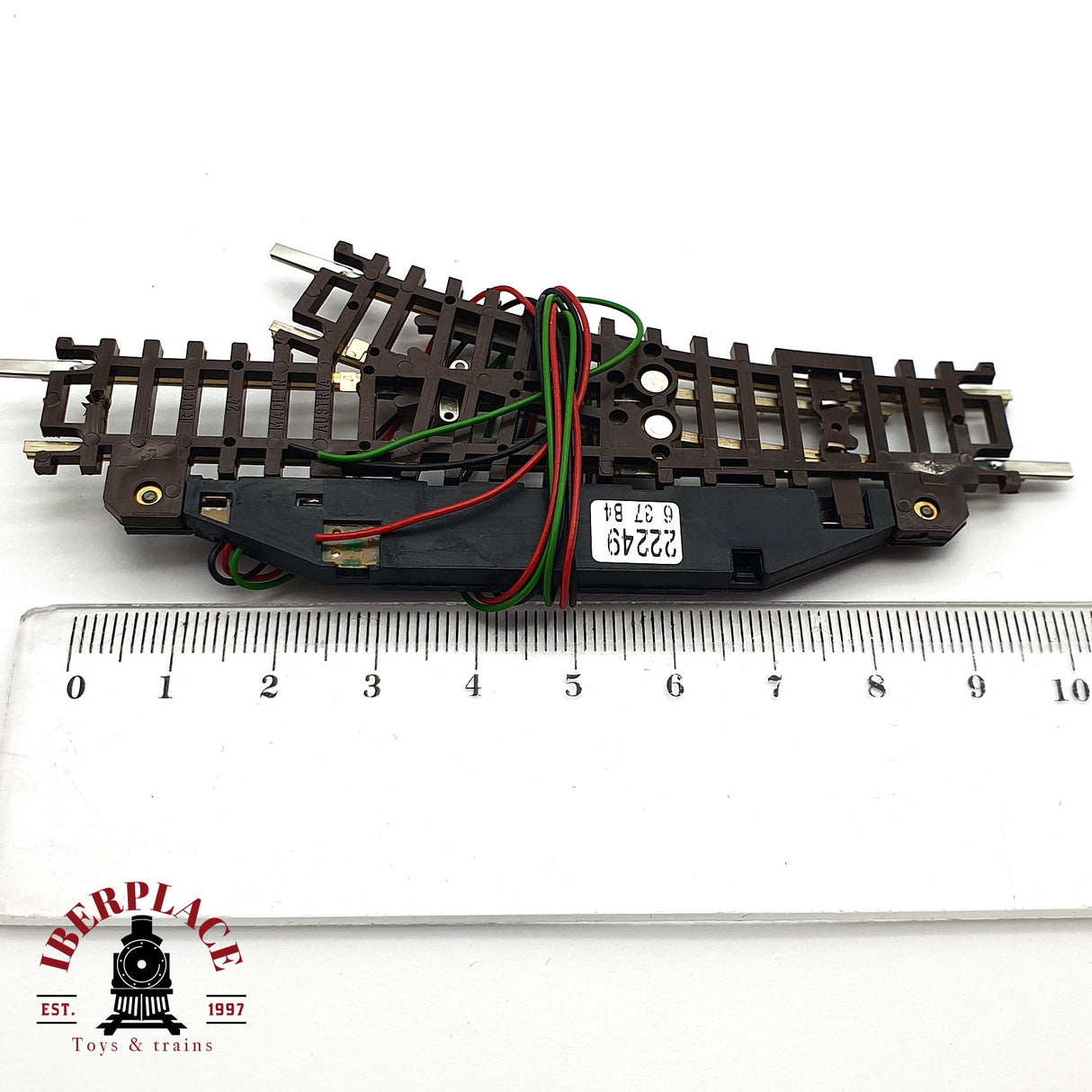 ♻️ 2da mano -  Roco 22249 Desvió eléctrico izquierdo N escala 1:160 AN10 3/7