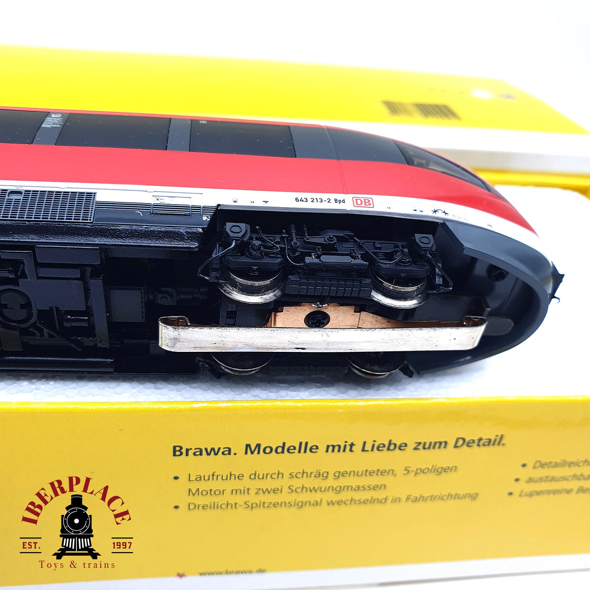 ♻️ 2da mano -  DEFECTUOSO BRAWA 44009 Dig. Locomotora Talent DB 643 Restaurar H0 escala 1:87 ADT03