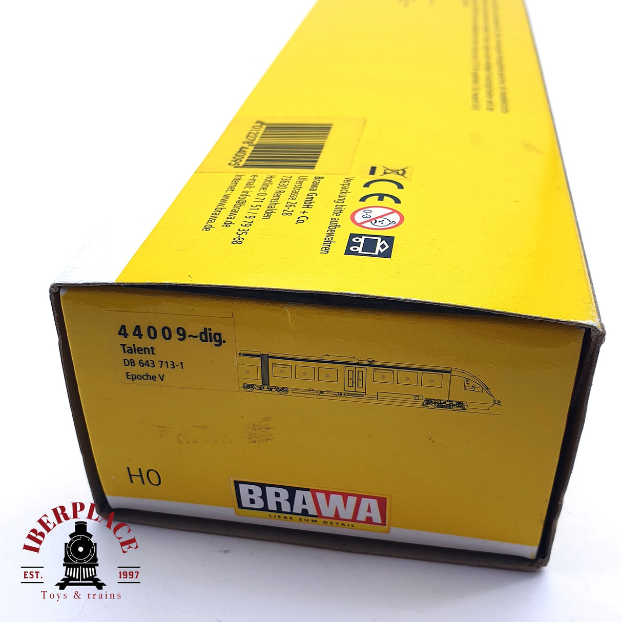 ♻️ 2da mano -  DEFECTUOSO BRAWA 44009 Dig. Locomotora Talent DB 643 Restaurar H0 escala 1:87 ADT03