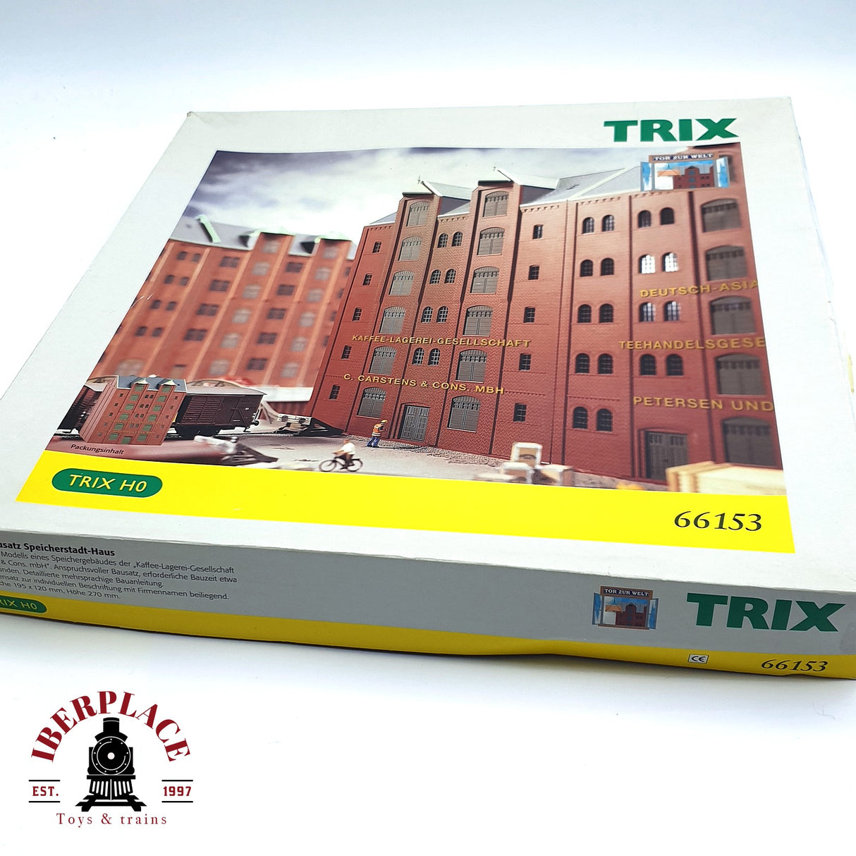 ♻️ 2da mano -  Trix 66153 Edificio del distrito de Almacenes H0 escala 1:87 ADT03