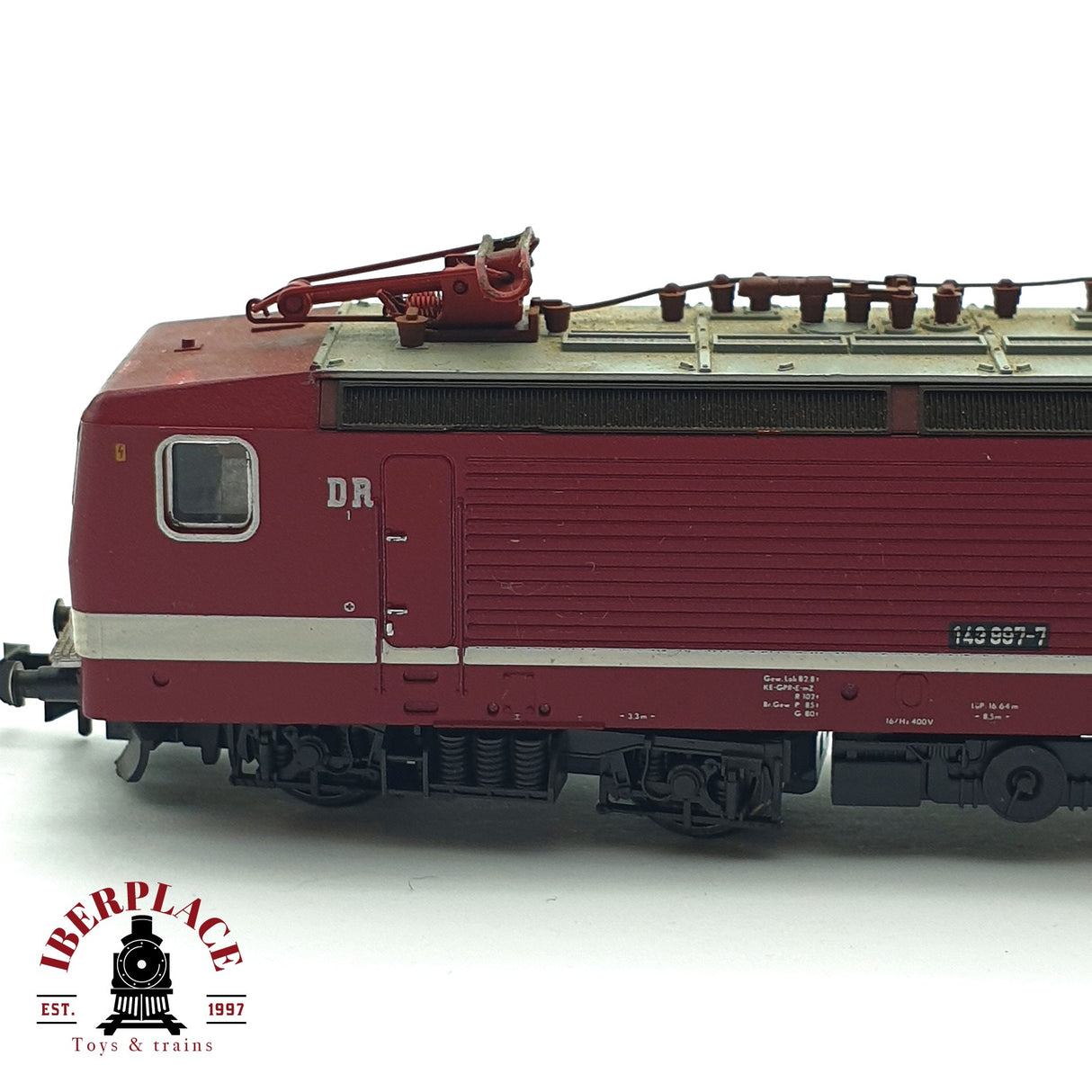 ♻️ 2da mano -  DEFECTUOSO Minitrix 12881 Locomotora BR 143 DR N escala 1:160 ADT03