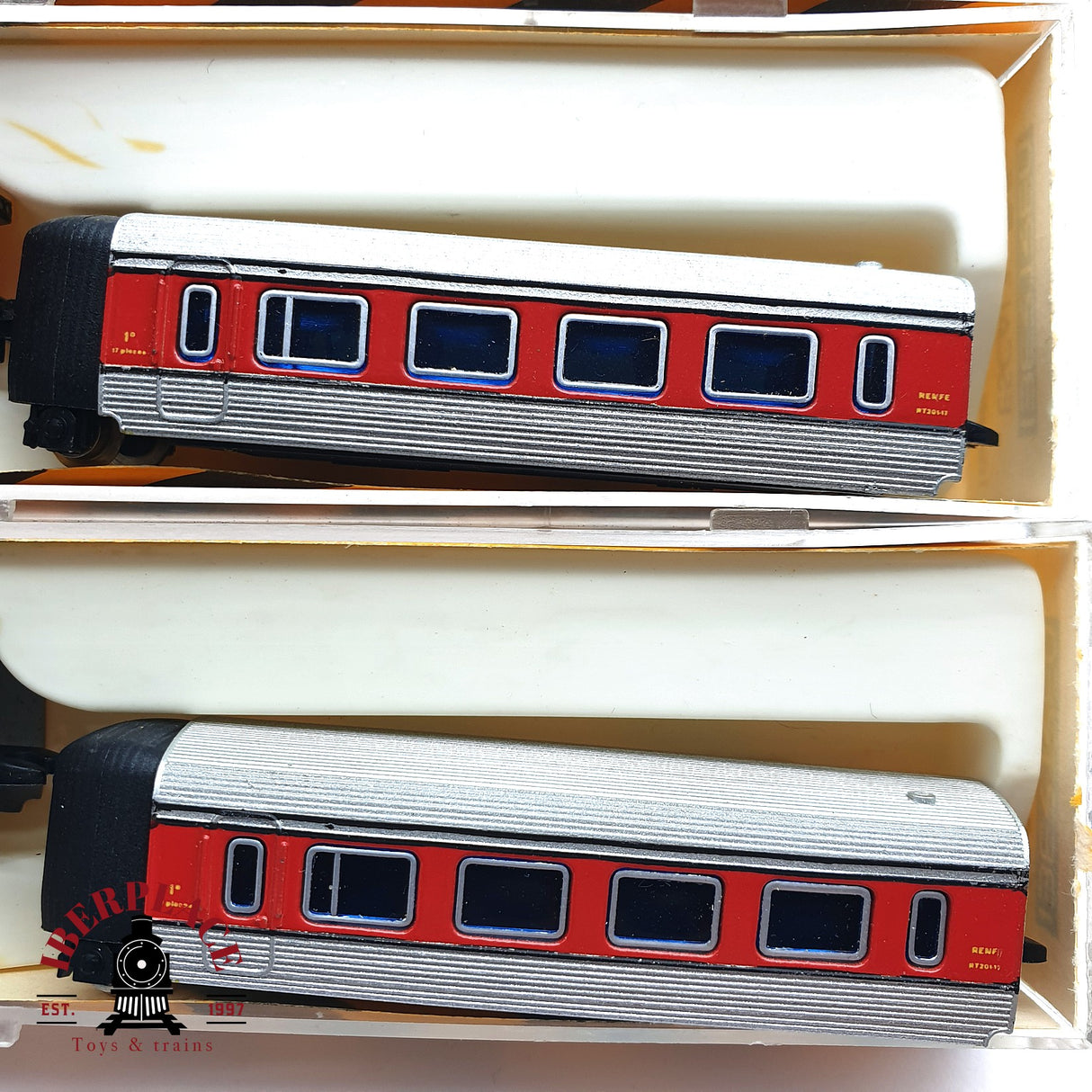 ♻️ 2da mano -  Ibertren Locomotora Virgen del carmen RENFE + vagones N escala 1:160 AN10