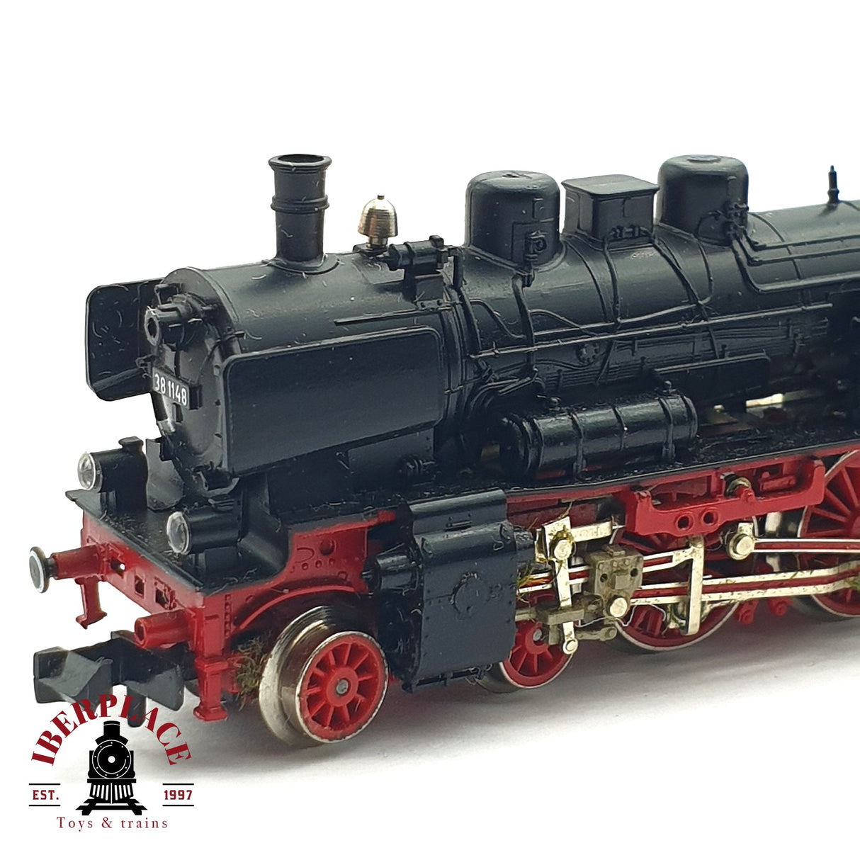 ♻️ 2da mano -  DEFECTUOSO Fleischmann 7162 Locomotora BR 38 DB restaurar N escala 1:160 ADT03
