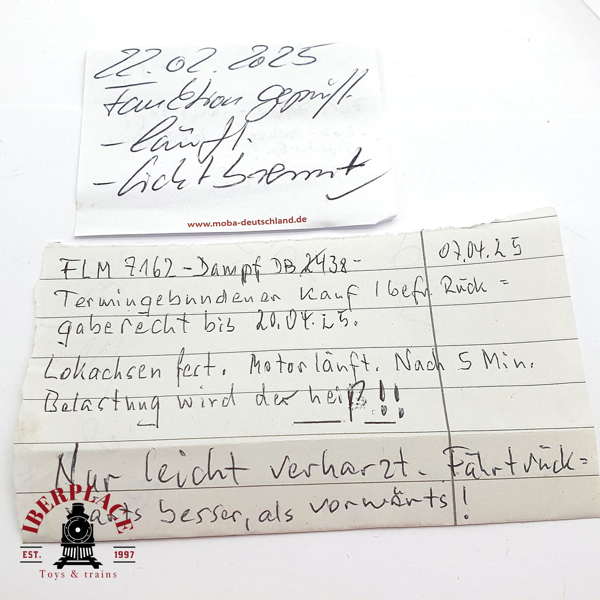 ♻️ 2da mano -  DEFECTUOSO Fleischmann 7162 Locomotora BR 38 DB restaurar N escala 1:160 ADT03