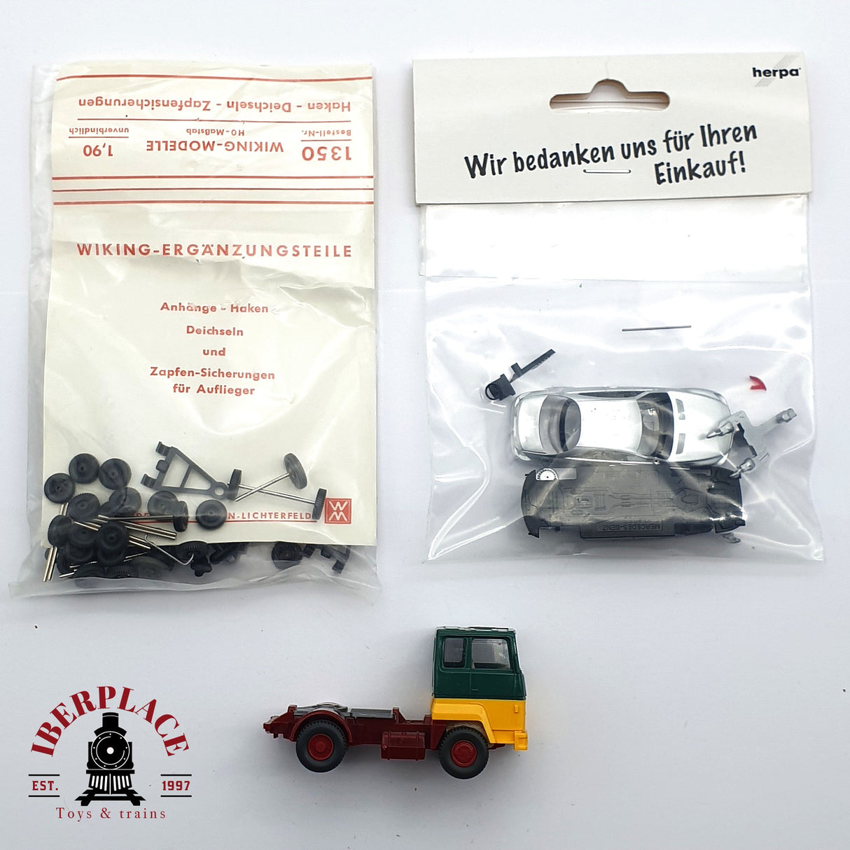 ♻️ 2da mano -  Wiking Camion ruedas y kit de montaje de coche  H0 escala 1:87 ADT03