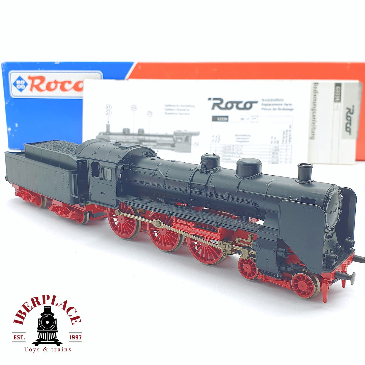 ♻️ 2 mano - Roco 63210 Locomotora DC analog BR 01 DB H0 escala 1:87 AH05