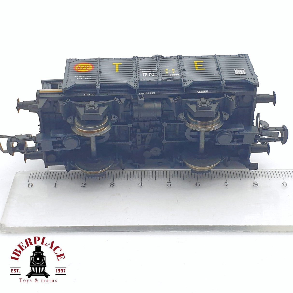 ♻️ 2 mano - Electrotren 1915 vagón con carbón RENFE H0 escala 1:87 AH05