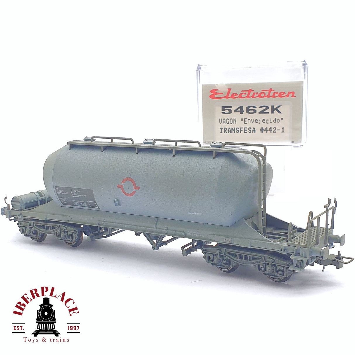 ♻️ 2 mano - Electrotren 5462K vagón envejecido Transfesa RENFE H0 escala 1:87 AH05