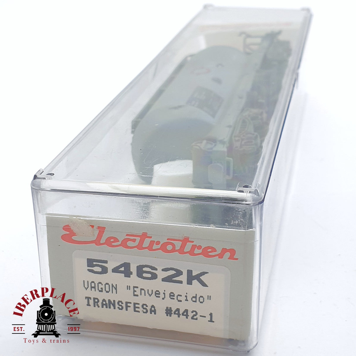 ♻️ 2 mano - Electrotren 5462K vagón envejecido Transfesa RENFE H0 escala 1:87 AH05