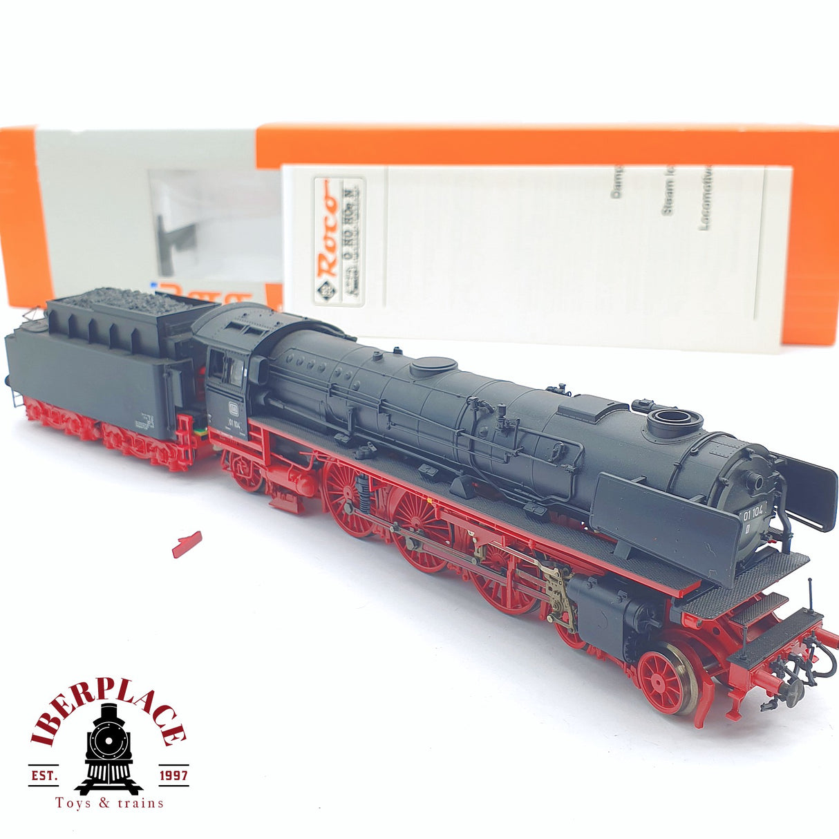 ♻️ 2 mano - Roco 63336 Locomotora DC analog BR 01 104 DB H0 escala 1:87 AH05