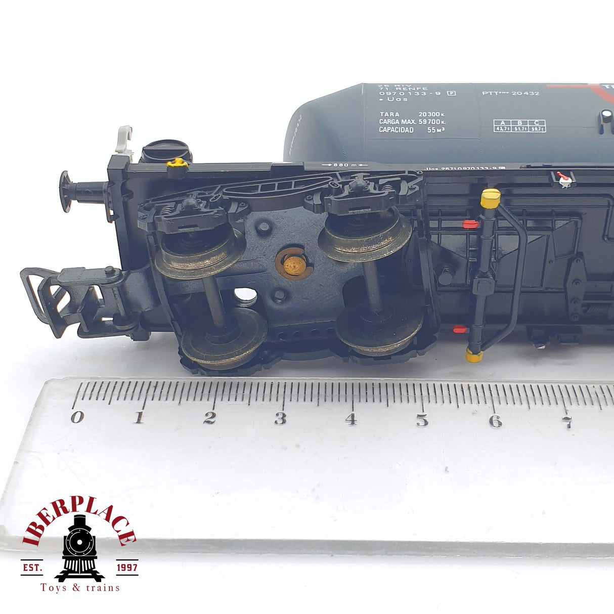 ♻️ 2 mano - Electrotren 5401 vagón tolva Transfesa RENFE H0 escala 1:87 AH05